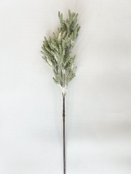 Glittered Snowy Pine Stem - 31"