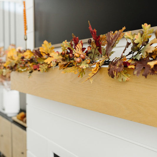 Fall Oak Leaves Garland - 50"