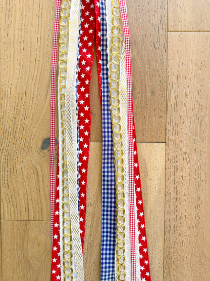 Red Star Americana Ribbon Bundle - 33"