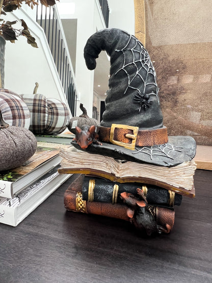 Resin Halloween Stacked Books