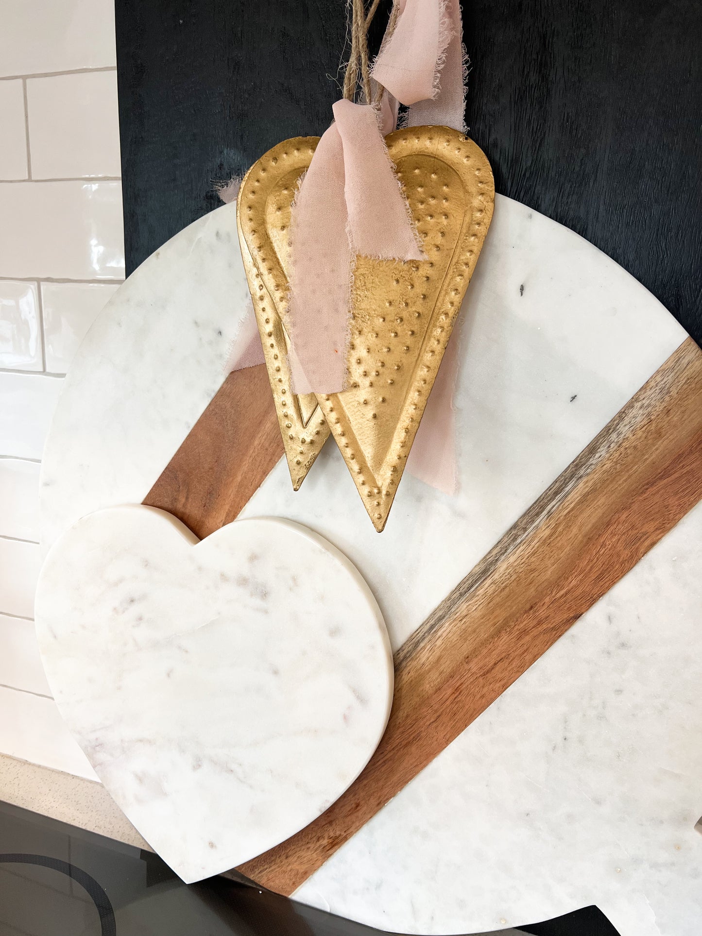 Marble Heart Cutting Board