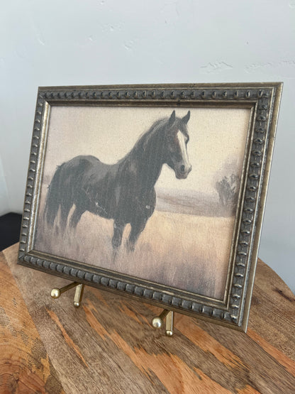 Black Horse Canvas Art