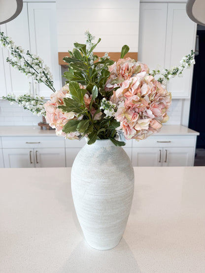 Hydrangea & White Baby Blossom Bundle