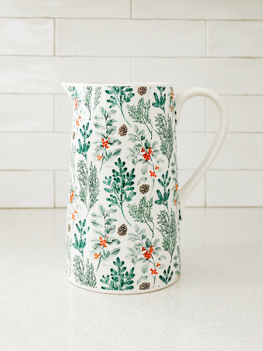 Holiday Branches Pitcher