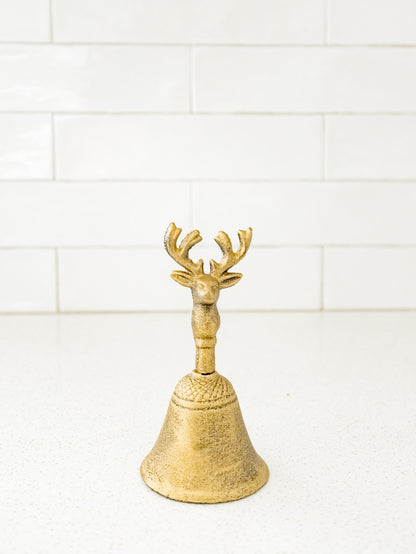 Brass Reindeer Bell - 3 Styles
