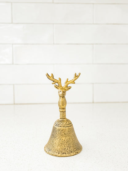 Brass Reindeer Bell - 3 Styles