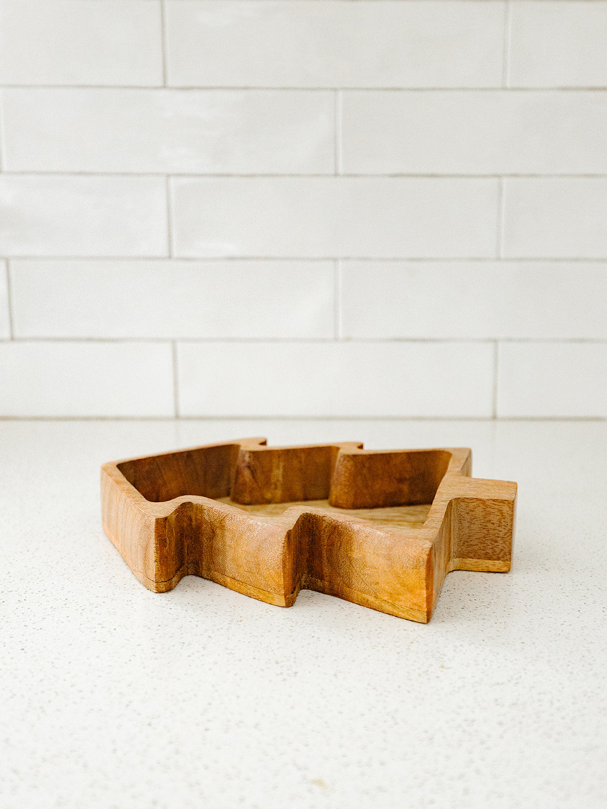 Wooden Christmas Tree Bowl