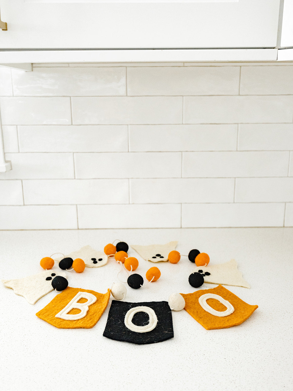 Felt Halloween Boo Garland