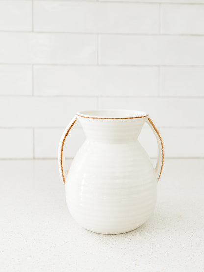White Harvest Vase - 2 Sizes