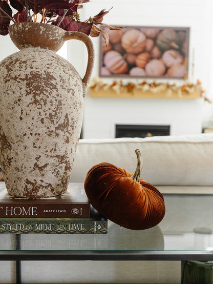 Rust Velvet Pumpkin