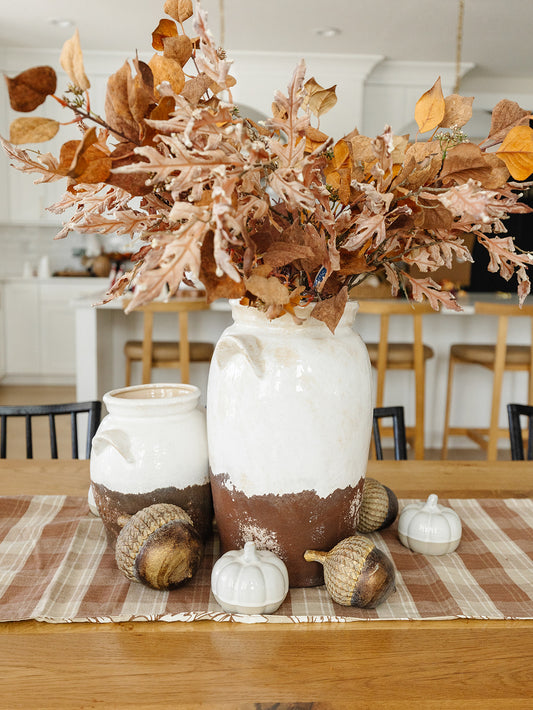 Dried Oak Leaf Spray - 31"