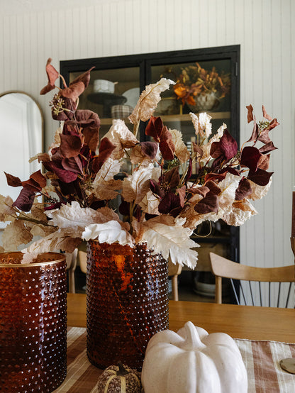 Burgundy & Rust Silver Dollar Eucalyptus - 38"