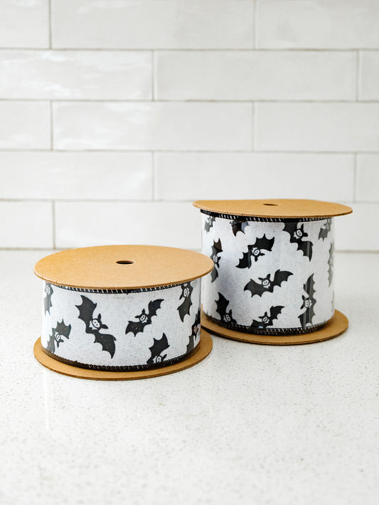 Wired Glittered Bats with Black Back - 2 Widths