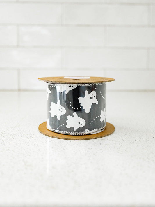 Ghosts Wired Ribbon - 2.5"