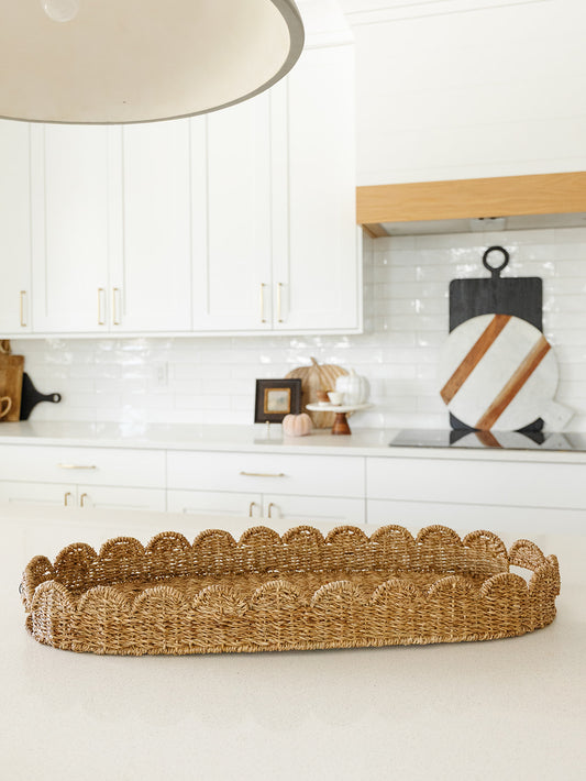 Decorative Bankuan Scalloped Tray