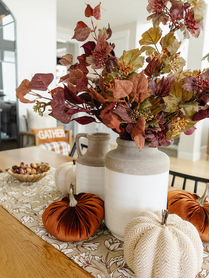 Burgundy & Rust Silver Dollar Eucalyptus - 38"