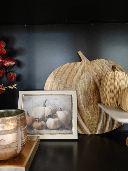 Vintage Pumpkins Framed Art - 3 Sizes