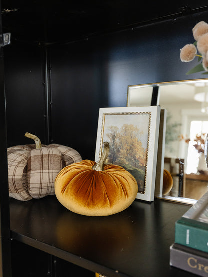 Gold Velvet Pumpkin - 2 Sizes