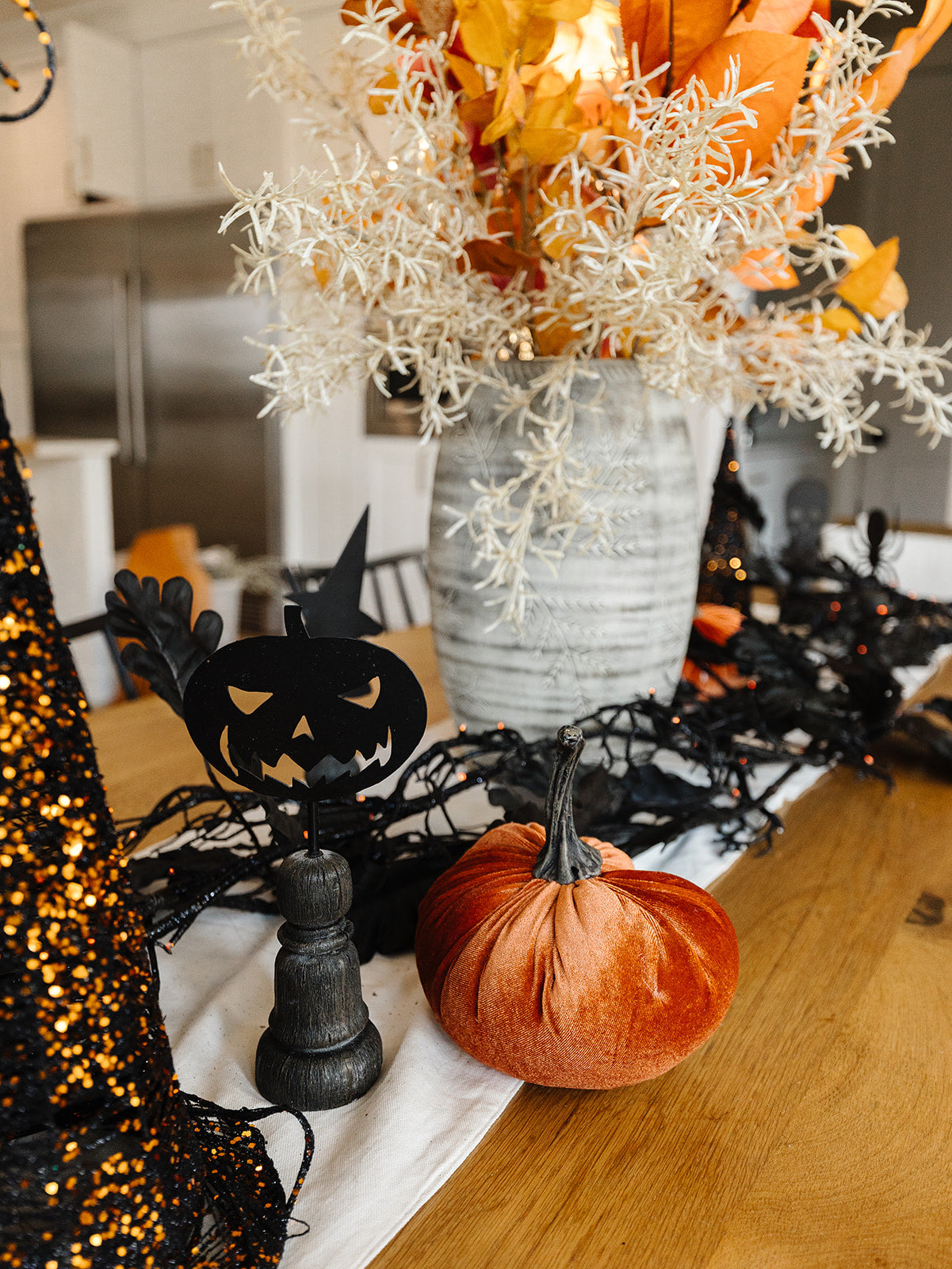 Black Metal Halloween Figure Spindles - 5 Styles