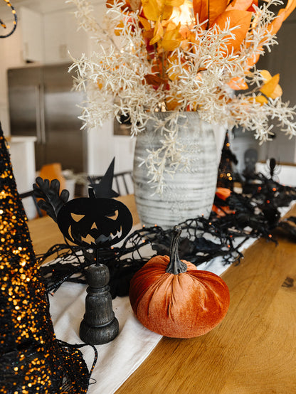 Black Metal Halloween Figure Spindles - 5 Styles