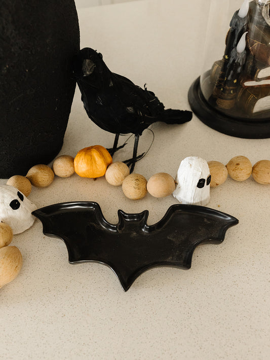 Matte Black Bat Dish