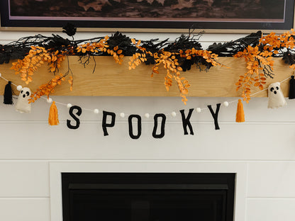 Spooky Ghost and Tassel Garland - 69"