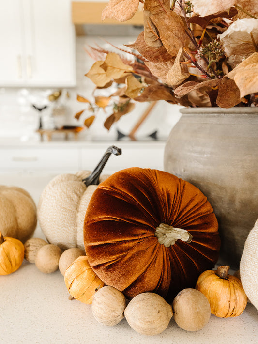 Rust Velvet Pumpkin