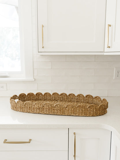 Decorative Bankuan Scalloped Tray