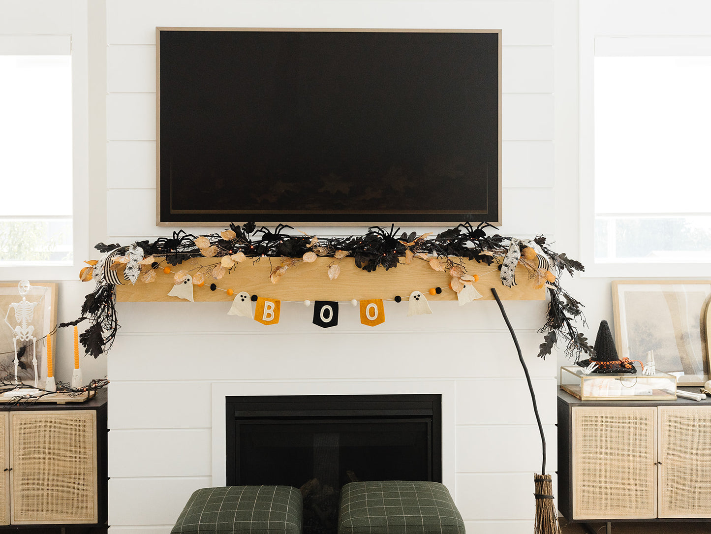 Felt Halloween Boo Garland