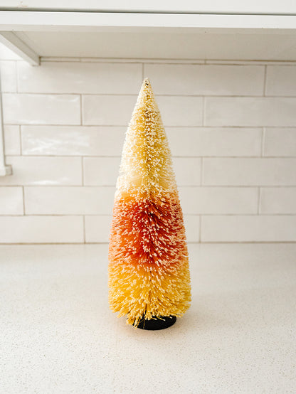 Candy corn Bottle Brush Tree - 3 Sizes