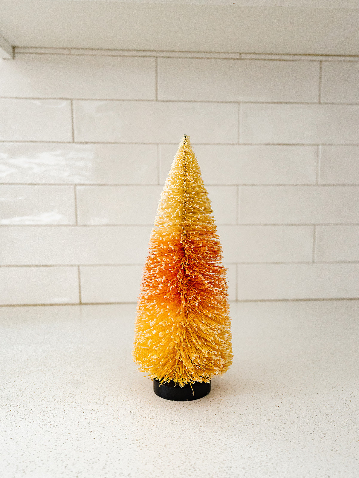 Candy corn Bottle Brush Tree - 3 Sizes