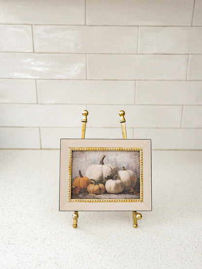 Vintage Pumpkins Framed Art - 3 Sizes