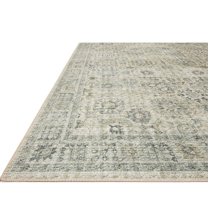 Green & Cream Rug - 7’6 x 9’6