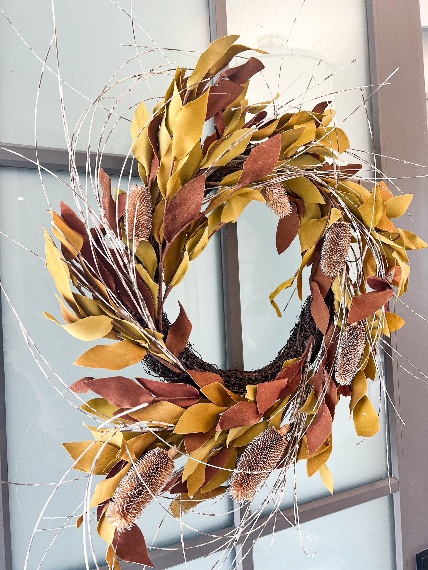 Fall Thistle Wreath - 22”