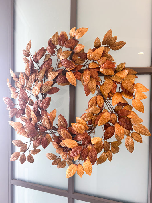 Fall Leaves Wreath - 22”