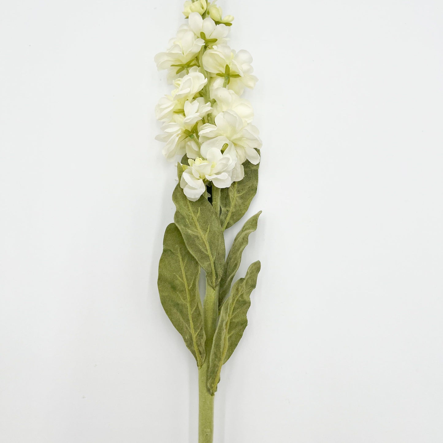 Stock Flower Stem in White- 30"