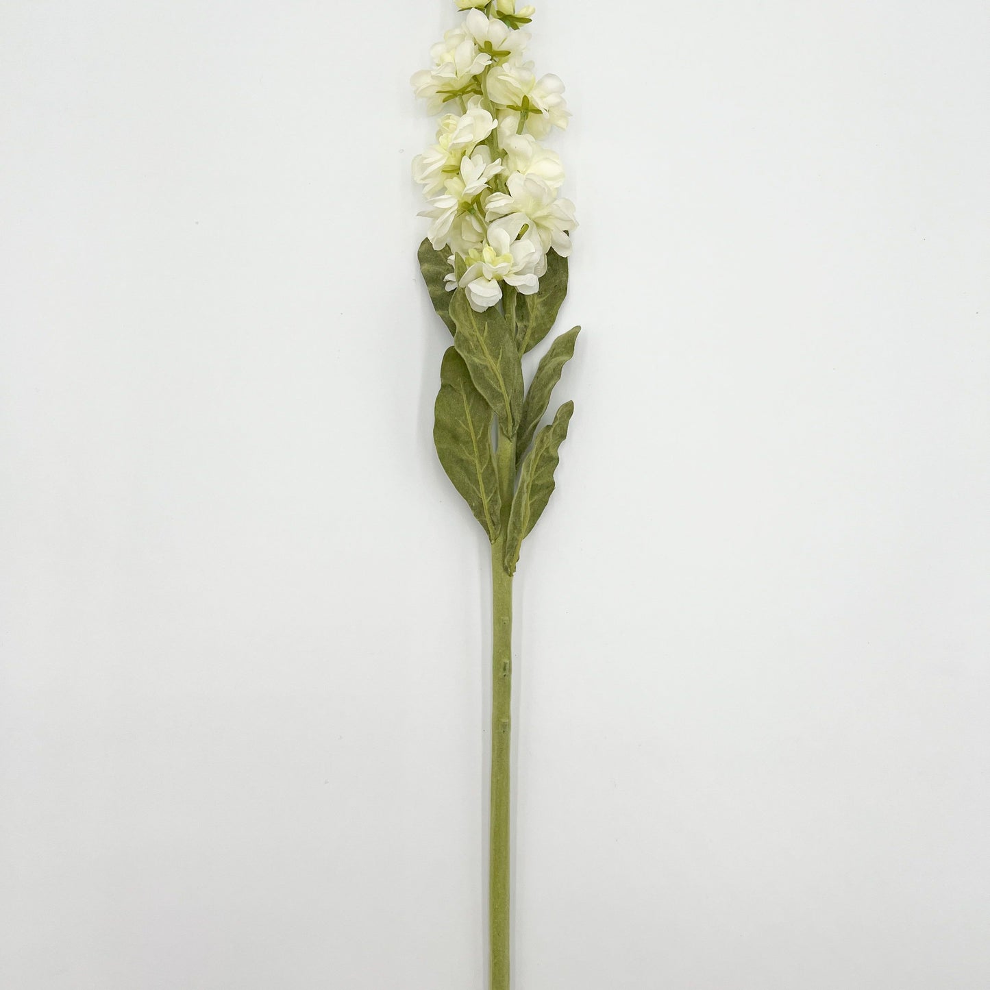 Stock Flower Stem in White- 30"