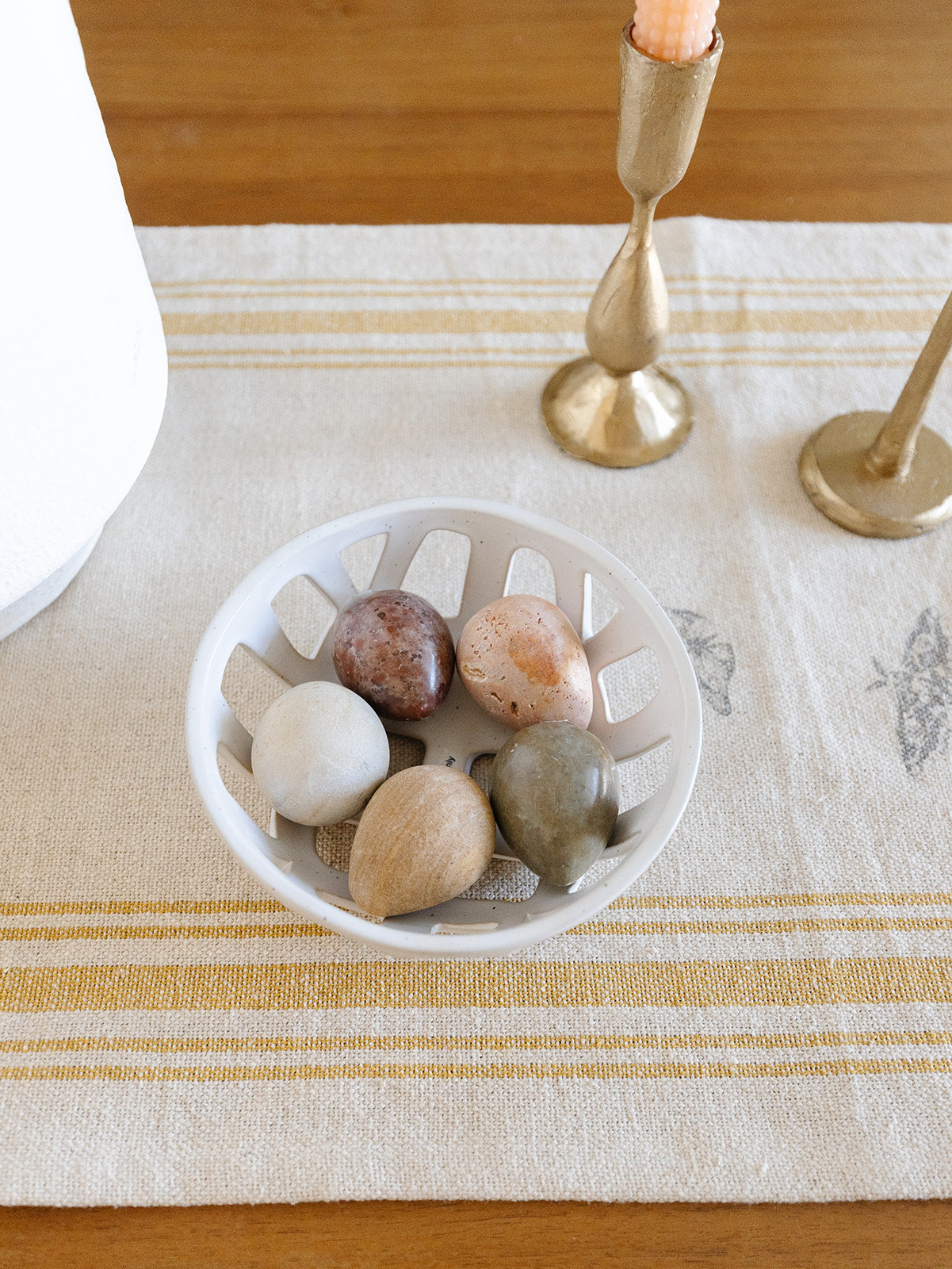 Stoneware Basket Bowls - Set of 2