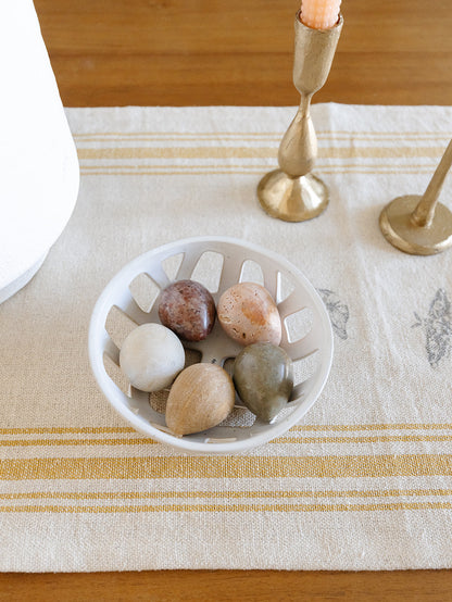 Stoneware Basket Bowls - Set of 2