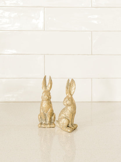 Gold Leaf Rabbit - Set of 2