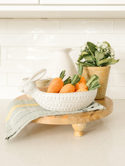 Stoneware Rabbit Bowl
