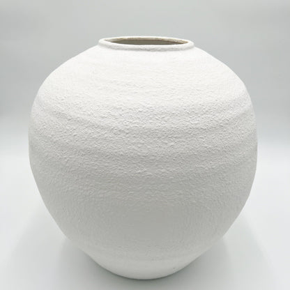 Gia White Cement Vase - Two sizes available