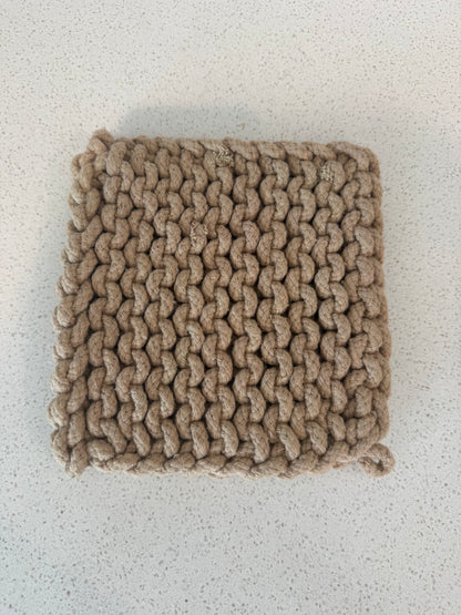 Cotton Crocheted Potholder - 8" - 4 Colors