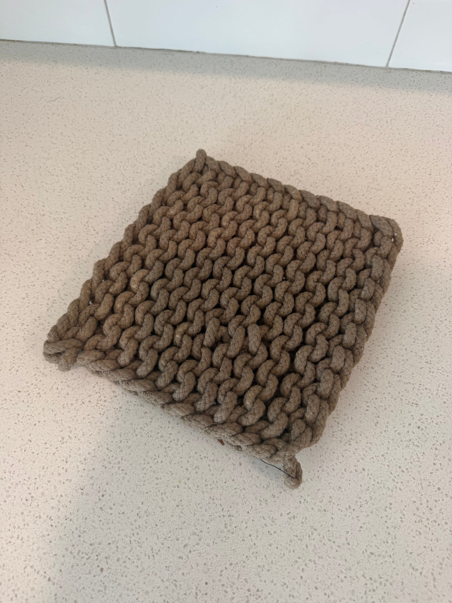 Cotton Crocheted Potholder - 8" - 4 Colors