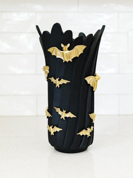 Black Halloween Vase - 12" - 2 Styles