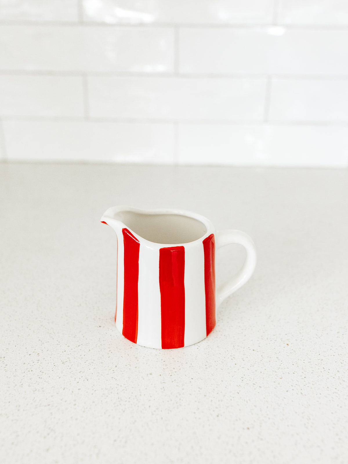 Red Striped Pitcher - 4.25"