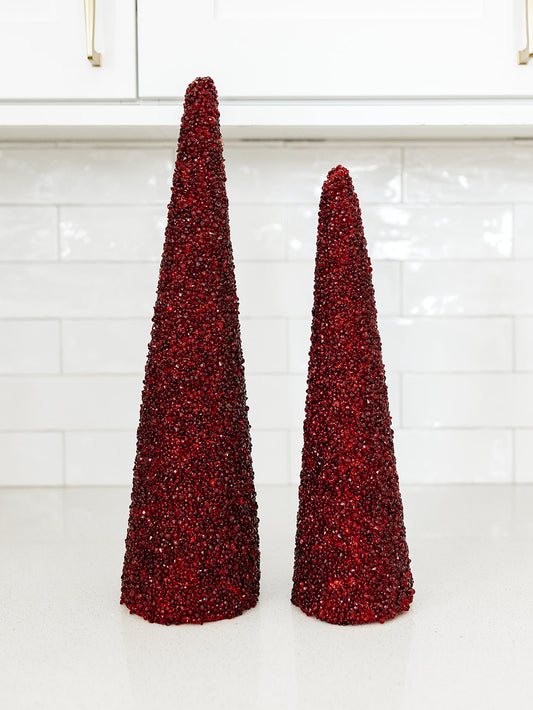 Burgundy Icy Tree - 3 Sizes