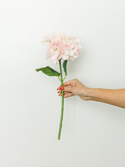 Pink Real Touch Hydrangea Spray - 20"