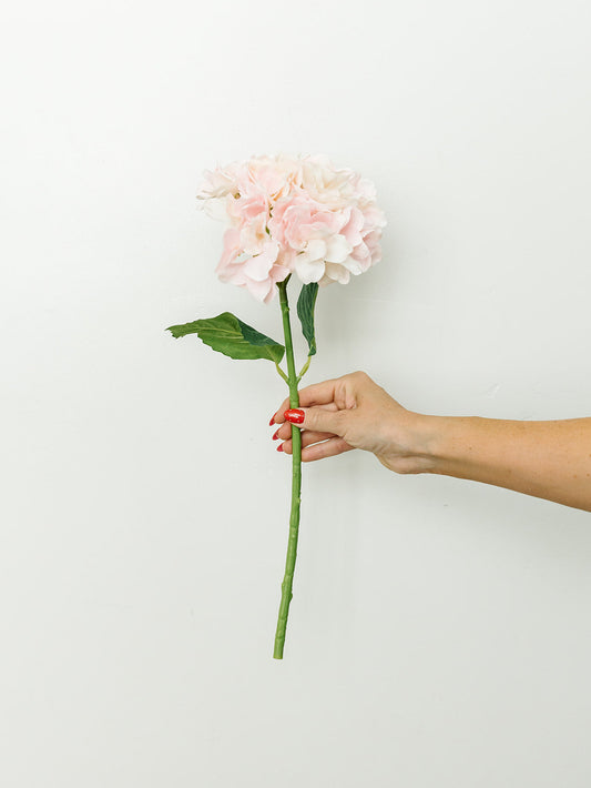 Pink Real Touch Hydrangea Spray - 20"