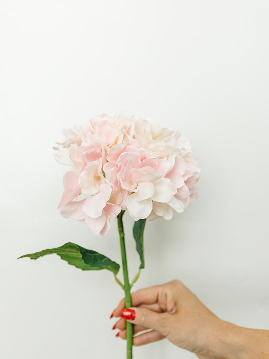 Pink Real Touch Hydrangea Spray - 20"